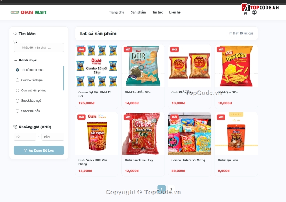 bán hàng,web bán hàng,oishi